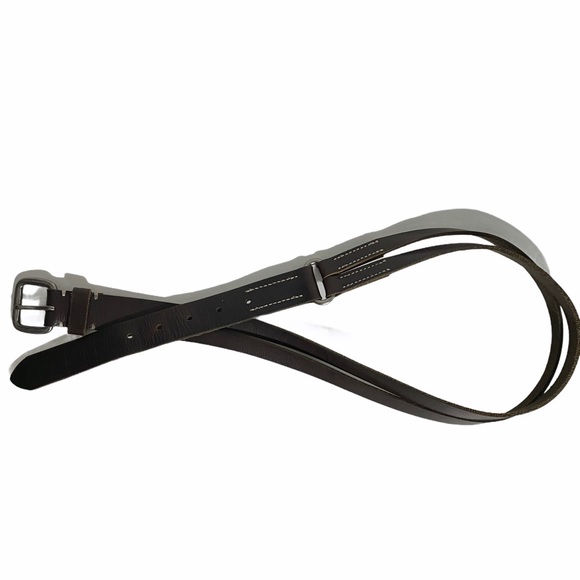 Brown Leather Belt Split in back, 38 1/2” long - Picture 7 of 7